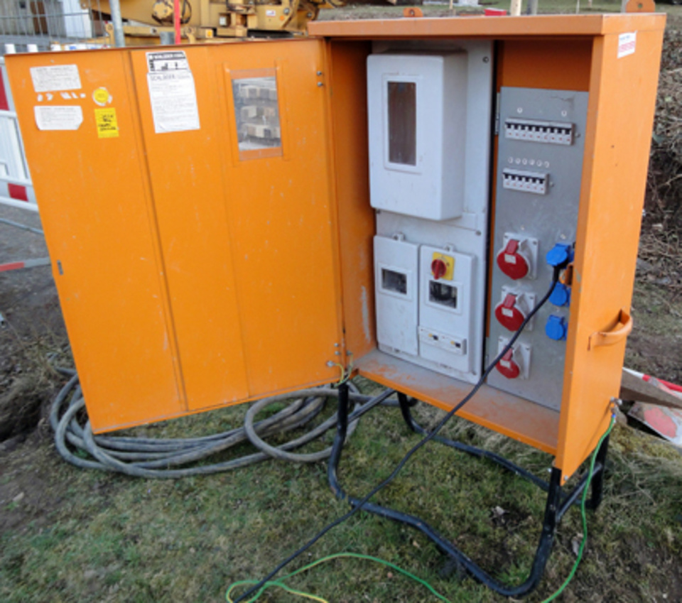 Baustromkasten bei Elektro Baumann in Waltershausen OT Schwarzhausen