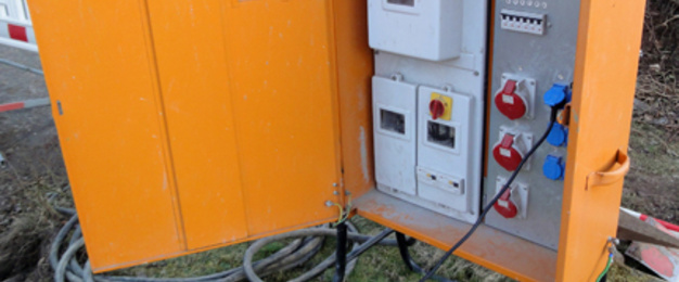 Baustrom bei Elektro Baumann in Waltershausen OT Schwarzhausen