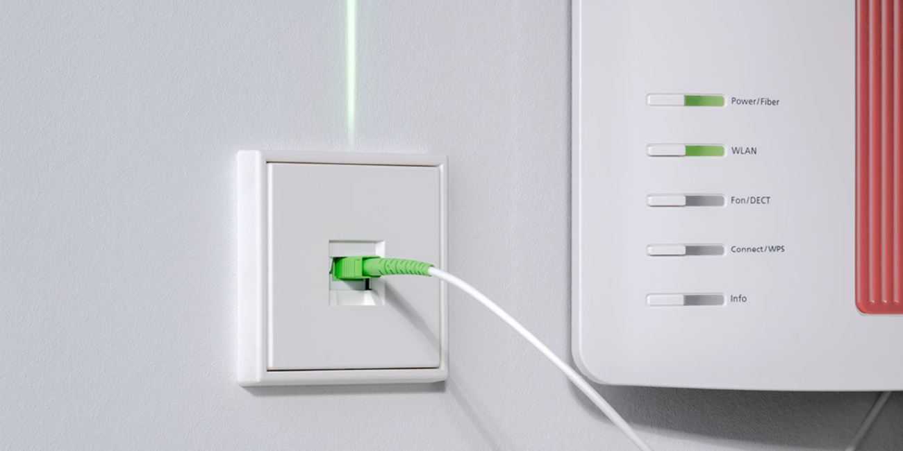 Die neuen Glasfaser-Anschlussdosen bei Elektro Baumann in Waltershausen OT Schwarzhausen